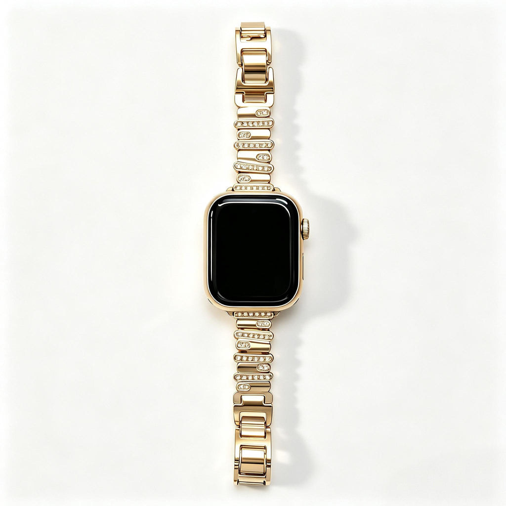 Lustre Link Style Metal Fashion Jewelry Band for Apple Watch