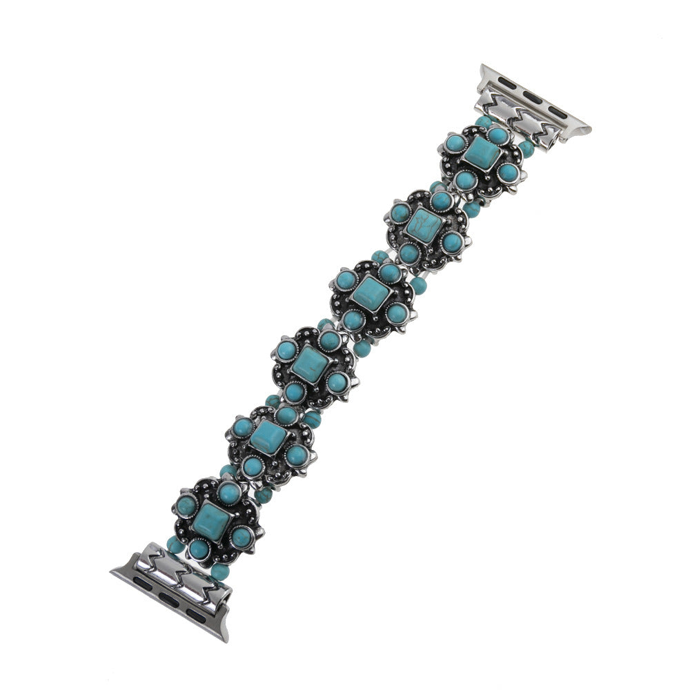 Turquoise Style Beaded Jewelry Bracelet for Apple Watch
