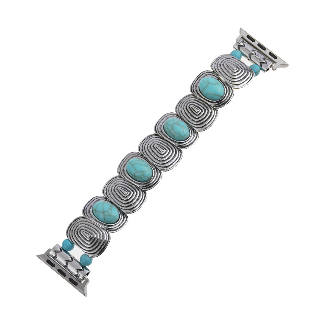 Turquoise Style Beaded Jewelry Bracelet for Apple Watch
