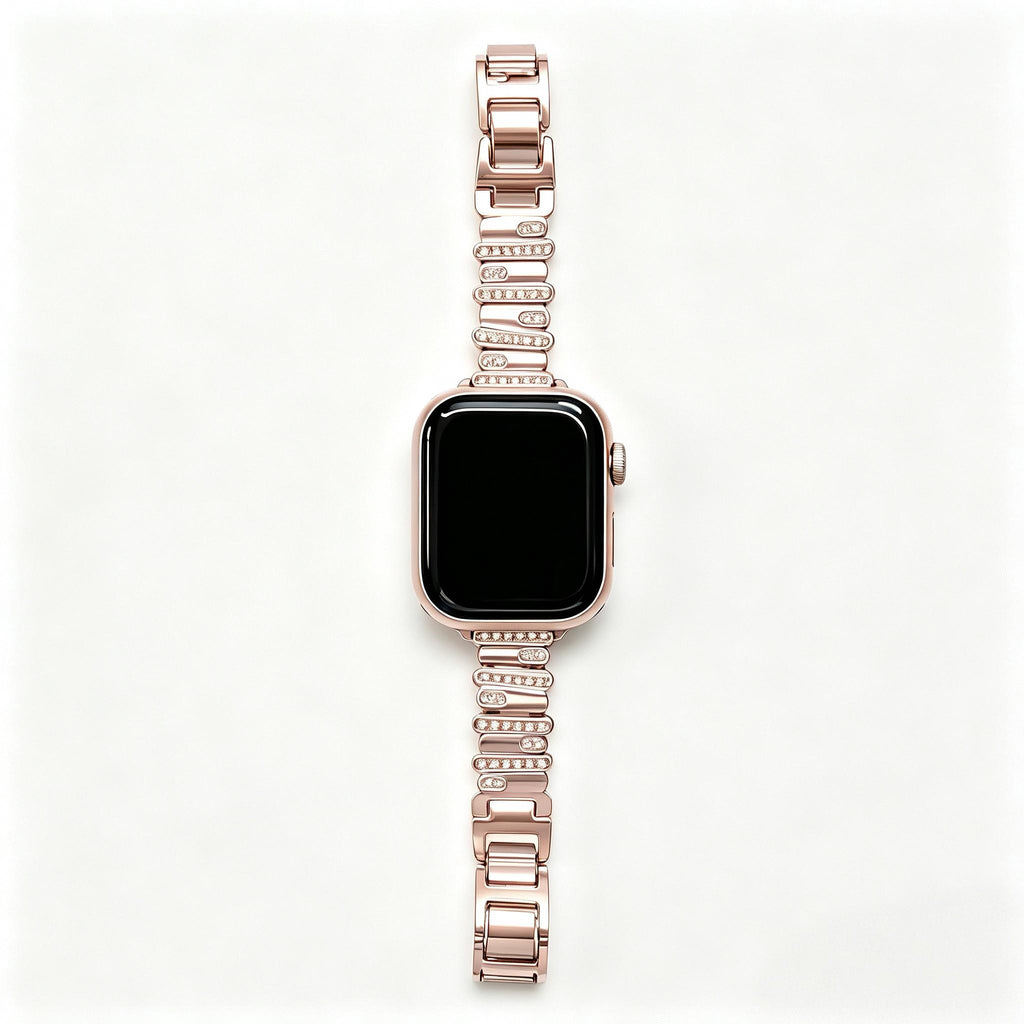 Lustre Link Style Metal Fashion Jewelry Band for Apple Watch