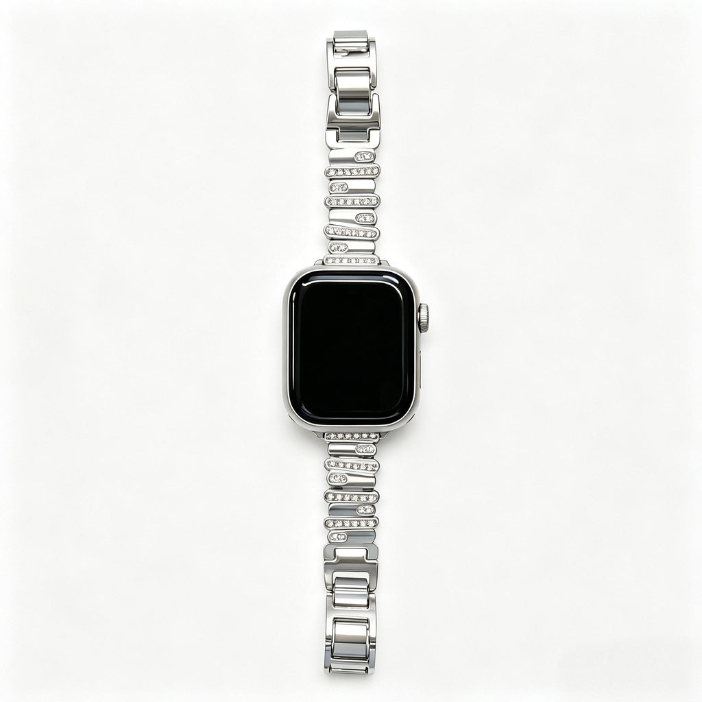 Lustre Link Style Metal Fashion Jewelry Band for Apple Watch
