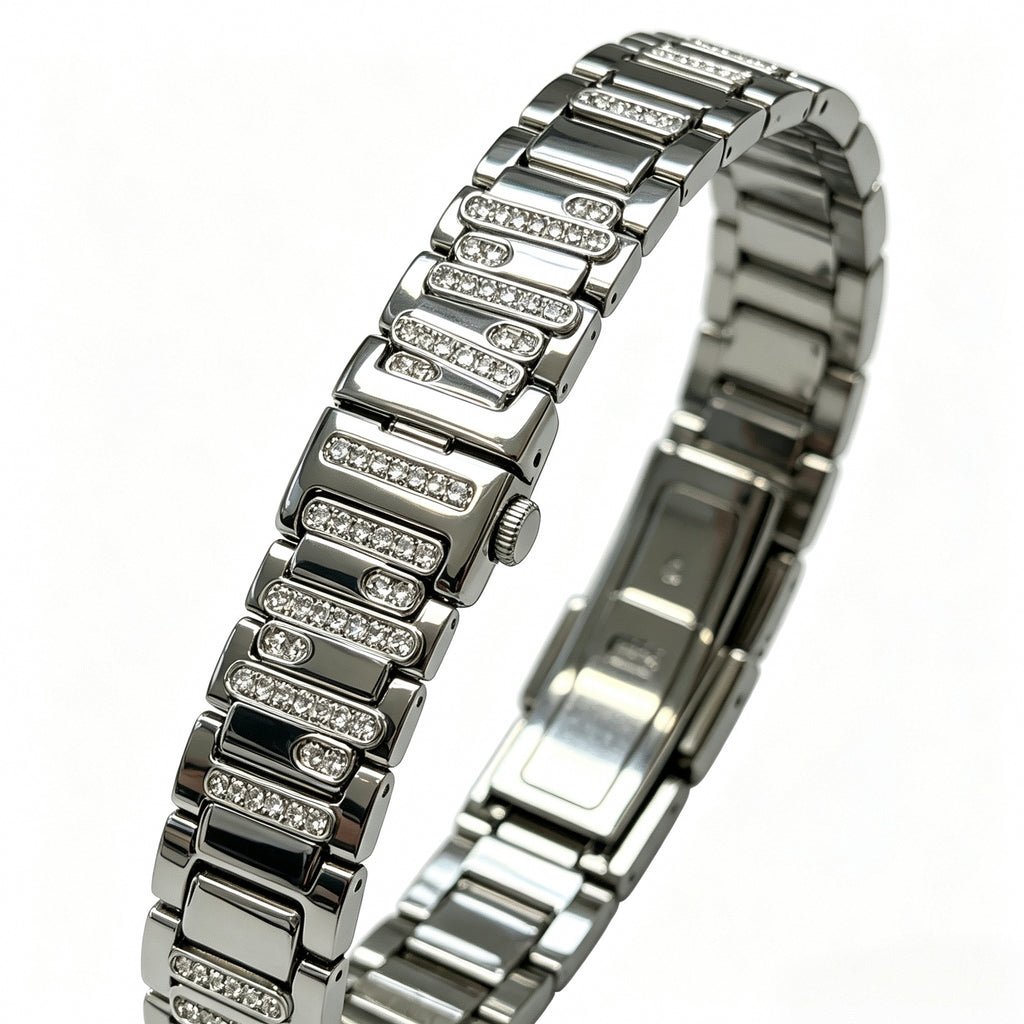 Lustre Link Style Metal Fashion Jewelry Band for Apple Watch