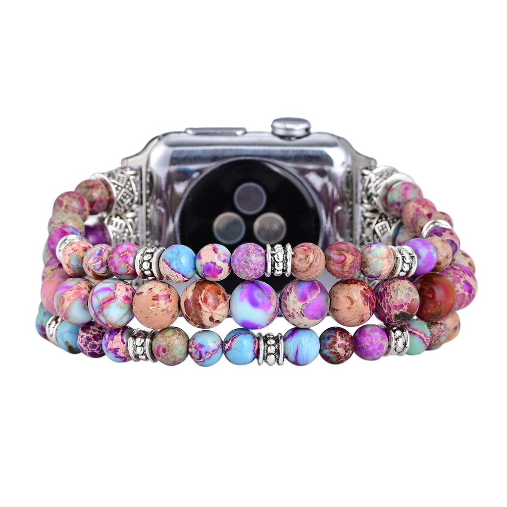 Multi-Strand Turquoise Beaded Jewelry Strap for Apple Watch