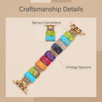Bohemian Rainbow Colorful Beaded Jewelry Band for Apple Watch