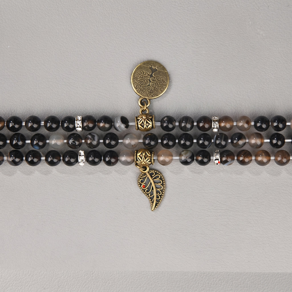 Boho Natural Stone Beaded Bracelet Band for Apple Watch