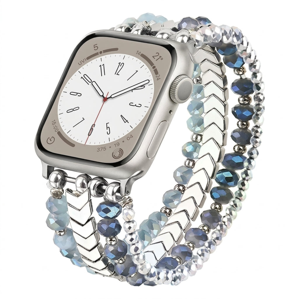 Crystal Apple Watch bracelet band available in multiple colors