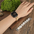 Luna Disc Design Luxury Metal Link Band for Apple Watch