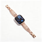 Luxury crystal bracelet watch band for Apple Watch with sparkling rhinestone design