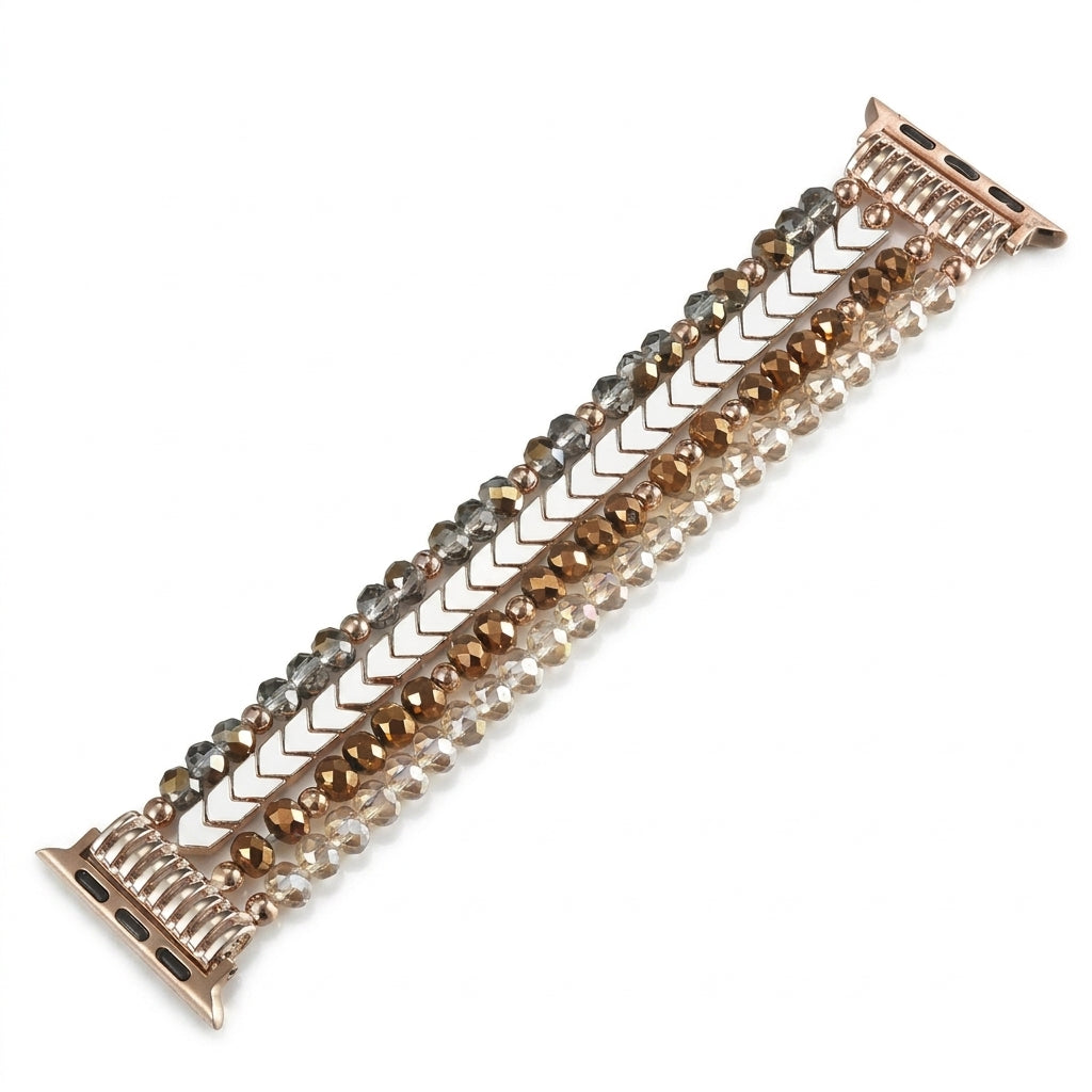 Sparkly Crystal Beaded Bracelet Jewelry Band for Apple Watch