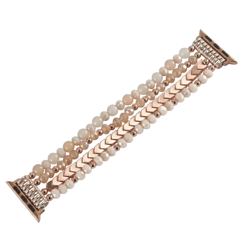 Sparkly Crystal Beaded Bracelet Jewelry Band for Apple Watch